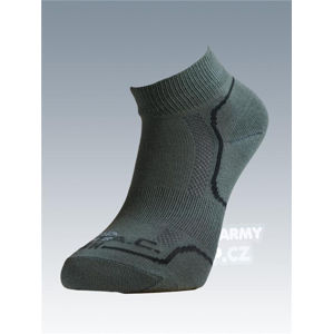 Ponožky so striebrom Batac Classic short - olív (Farba: Olive Green , Veľkosť: 9-10)