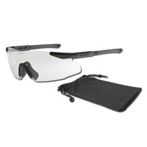 Univerzálne ochranné okuliare ESS® ICE-1 Clear (Farba: Čierna, Šošovky: Číre)