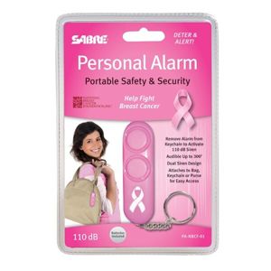 Obranný osobný alarm SABRE RED® Personal Alarm - ružový (Farba: Ružová)