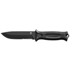 Nôž s pevnou čepeľou StrongARM GERBER® s kombinovaným ostrím - čierny (Farba: Čierna)