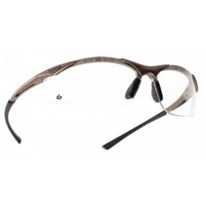 Ochranné okuliare BOLLÉ® CONTOUR - hnedé, číre (Farba: Hnedá, Šošovky: Číre)
