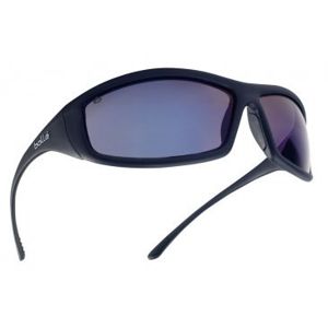 Ochranné okuliare BOLLÉ® SOLIS - čierne, modré (Farba: Čierna, Šošovky: Modré zrkadlové)