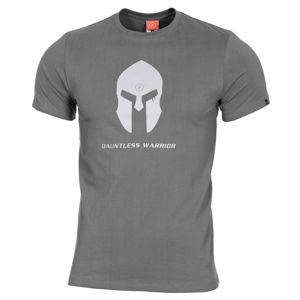 Pánske bavlnené tričko PENTAGON® Ageron Ring-spun Spartan helmet - wolf gray (Farba: Wolf Grey, Veľkosť: M)