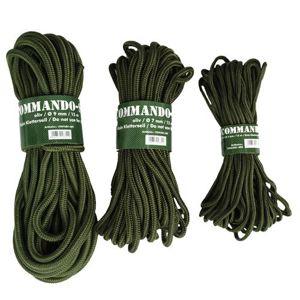 Lano Mil-Tec® Commando 15 m, priemer 5 mm - olív (Farba: Olive Green )