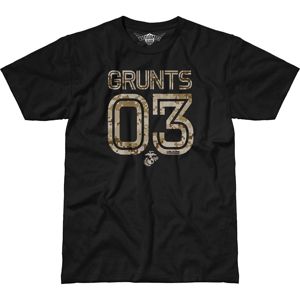 Pánske tričko 7.62 Design® USMC 03 Grunts - čierne (Veľkosť: S)