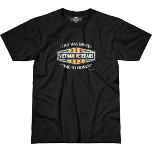 Pánske tričko 7.62 Design® Vietnam Veterans Time Served - čierne (Veľkosť: S)