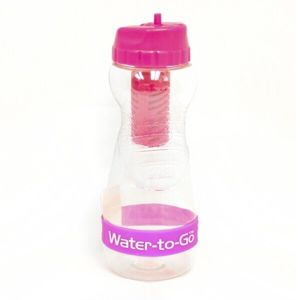 Fľaša s filtrom Water-to-Go™  GO! 50 cl - ružová (Farba: Ružová)