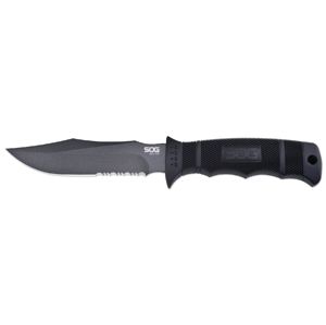 Nôž s pevnou čepeľou SOG® Seal Pup, puzdro nylon - čierny