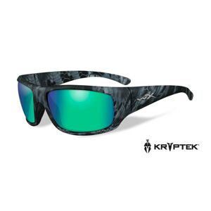 Slnečné okuliare Wiley X® Omega - rámček Kryptek Neptune™, modré zrkadlové šošovky Emerald Amber polarizované (Farba: Kryptek Neptune™, Šošovky: Modré