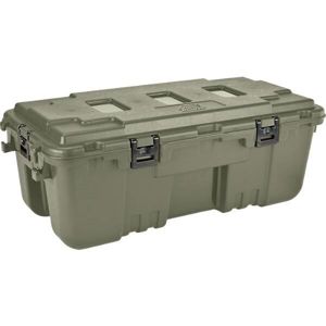 Prepravný box s kolieskami a pántmi Plano Molding® Storage Trunk - zelený (Farba: Zelená)
