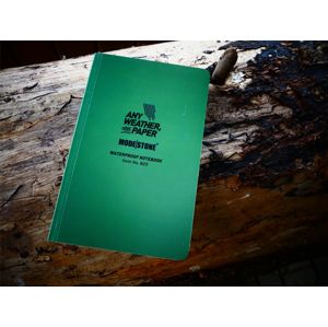 Vodeodolný zápisník štvorčekový Flexible Field Book 118 mm x 183 mm Modestone®, 64 listov - zelený