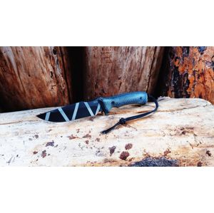 Nôž s pevnou čepeľou ANV® M311 Spelter – Čierna, camo čepeľ - DLC + Kydex® puzdro (Farba: Čierna, Varianta: camo čepeľ - DLC + Kydex® puzdro)