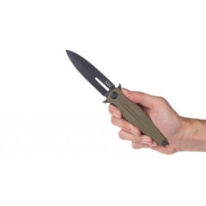 Zatvárací nôž Z400 G10 Liner Lock ANV® - farba rukoväte: čierna, DLC čierna čepeľ (Farba: Čierna, Varianta: DLC ČERNÁ ČEPEL)