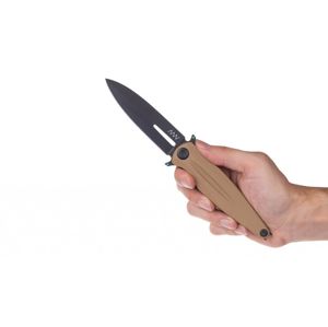 Zatvárací nôž Z400 G10 Liner Lock ANV® - farba rukoväte: piesková, DLC čierna čepeľ (Farba: Piesková, Varianta: DLC ČERNÁ ČEPEL)