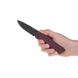 Zatvárací nôž Z200 G10 Liner Lock ANV® - farba rukoväte: červená, DLC čierna čepeľ (Farba: Červená, Varianta: DLC ČERNÁ ČEPEL)