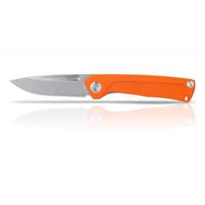 Zatvárací nôž Z200 G10 Liner Lock ANV® - farba rukoväte: oranžová, sivá čepeľ - Stone wash (Farba: Oranžová, Varianta: ŠEDÁ ČEPEL - STONE WASH )