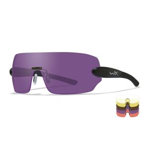 Strelecké okuliare Detection Wiley X®, 5 zorníkov (Farba: Čierna, Šošovky: Čiré + žluté + oranžové + Purple + Copper)
