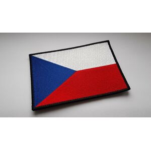 Vyšívaná vlajka na suchý zips Česká republika TA® 13 cm x 9 cm – Viacfarebná (Farba: Viacfarebná)