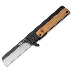 Zatvárací nôž Quadrant Gerber® – Černá - satin, BAMBOO (Farba: BAMBOO, Varianta: Černá - satin)