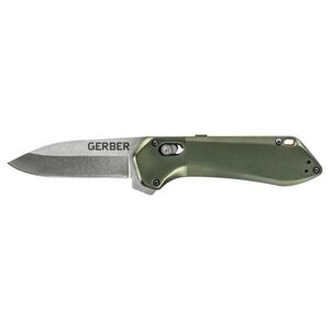 Zatvárací nôž Highbrow Compact Gerber® – Sivá čepeľ – Stone Wash, Flat Sage (Farba: Flat Sage, Varianta: Sivá čepeľ – Stone Wash)