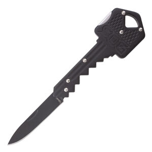 Zatvárací nôž na kľúče Key SOG® – Čierna čepeľ, Čierna (Farba: Čierna, Varianta: Čierna čepeľ)