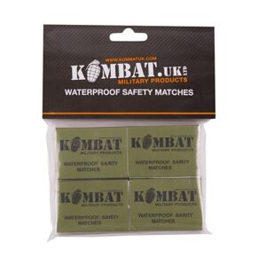 Zápalky Waterproof Matches Kombat UK®, 4 ks (Farba: Zelená)