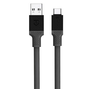 Kábel Fat Man Cable Tactical®, USB-A/USB-C – Sivá (Farba: Sivá)