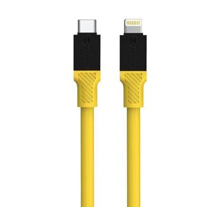 Kábel Fat Man Cable Tactical®, USB-C/Lightning – Žltá (Farba: Žltá)