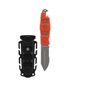 Nôž s pevnou čepeľou Buri Utility Gear Aid® – Sivá čepeľ, Oranžová (Farba: Oranžová, Varianta: Sivá čepeľ)
